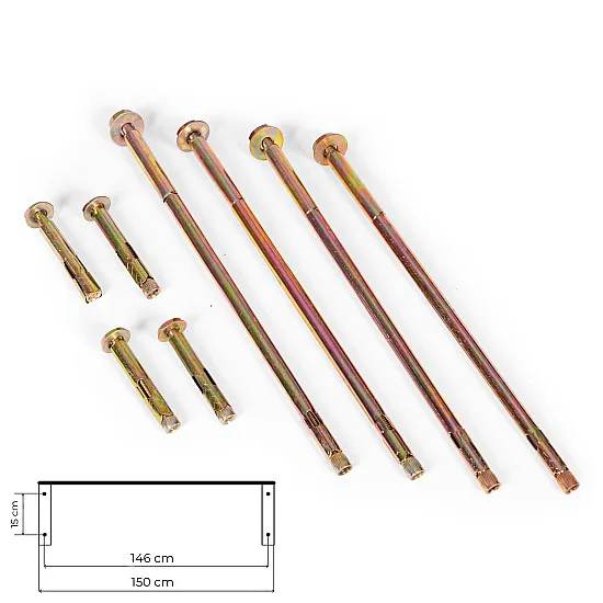 Įėjimo durų stogelis 150x80 cm MultiGarden