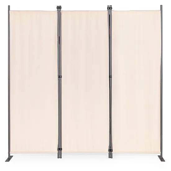 Sulankstoma 3-sekcijų rusva pertvara 167 x 164 cm MultiGarden