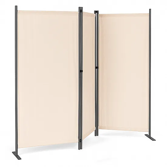 Sulankstoma 3-sekcijų rusva pertvara 167 x 164 cm MultiGarden