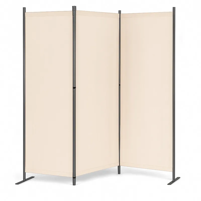 Sulankstoma 3-sekcijų rusva pertvara 167 x 164 cm MultiGarden