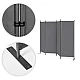 Folding grey 4-section garden and room divider 167 x 216 cm MultiGarden