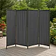 Folding grey 4-section garden and room divider 167 x 216 cm MultiGarden