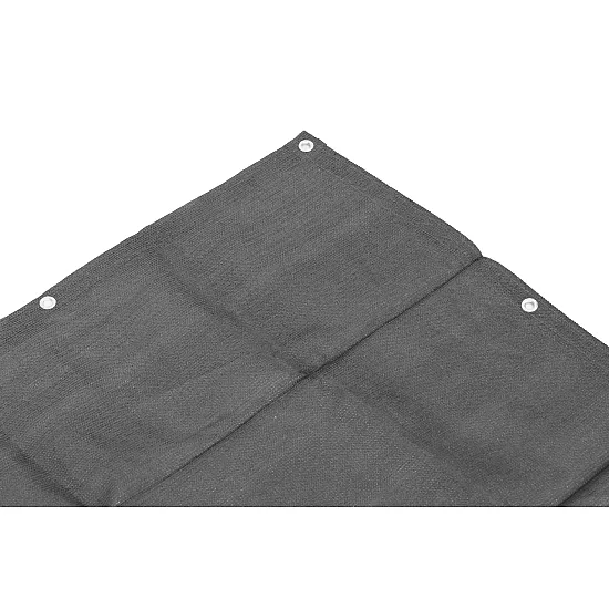 Pilka balkono užsklanda su tvirtinimo detalėmis 100 x 700 cm MultiGarden