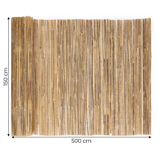 Dvipusis bambukinis kilimėlis balkonui/terasai 150 x 500 cm MultiGarden