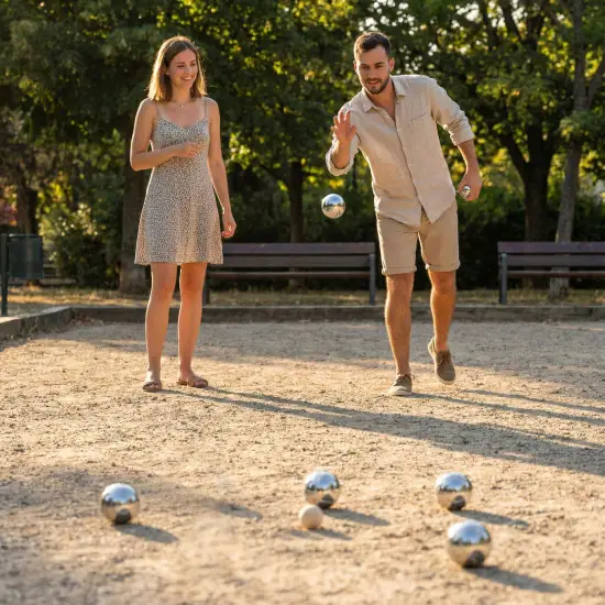 Boules Game Set Petanque 6 Balls + Case and Accessories