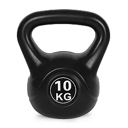Juodas 10 kg kettlebell svoris treniruotėms ModernHome
