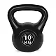 Juodas 10 kg kettlebell svoris treniruotėms ModernHome