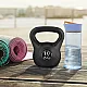 Juodas 10 kg kettlebell svoris treniruotėms ModernHome