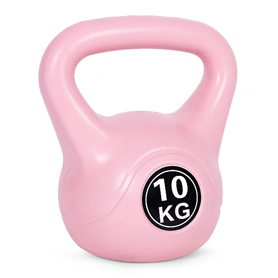 Rožinis 10 kg kettlebell svoris treniruotėms ModernHome