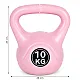 Rožinis 10 kg kettlebell svoris treniruotėms ModernHome