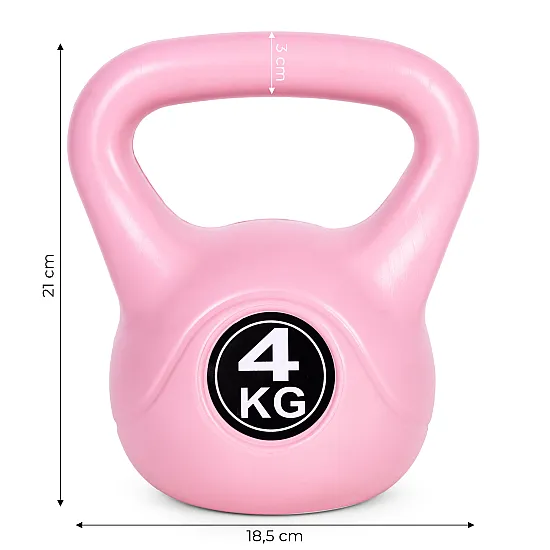 4 kg różowy ciężarek treningowy/kettlebell ModernHome
