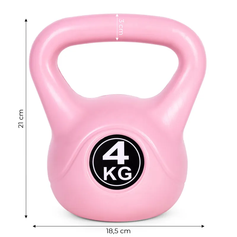 4 kg rožinis treniruočių svoris/kettlebell ModernHome