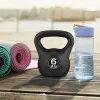 Juodas 6 kg kettlebell svoris treniruotėms ModernHome