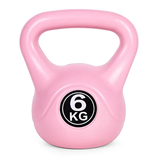 Rožinis 6 kg kettlebell svoris treniruotėms ModernHome