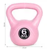 Rožinis 6 kg kettlebell svoris treniruotėms ModernHome
