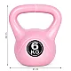 Rožinis 6 kg kettlebell svoris treniruotėms ModernHome