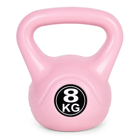 Rožinis 8 kg kettlebell svoris treniruotėms ModernHome