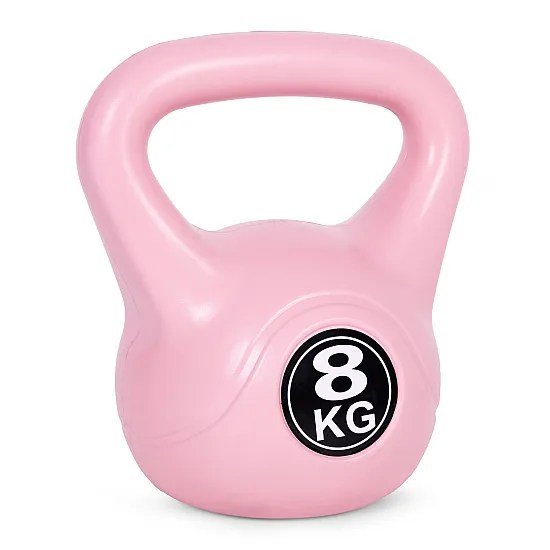Rožinis 8 kg kettlebell svoris treniruotėms ModernHome