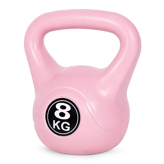 Rožinis 8 kg kettlebell svoris treniruotėms ModernHome