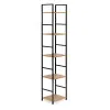 Kaasaegne puidust riiul metallraamiga, 5 riiulit Riiulid ModernHome