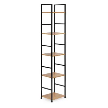 LOFT стеллаж с 5 полками и металлической рамой