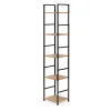 Kaasaegne puidust riiul metallraamiga, 5 riiulit Riiulid ModernHome