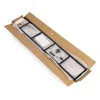 Kaasaegne puidust riiul metallraamiga, 5 riiulit Riiulid ModernHome