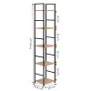 Kaasaegne puidust riiul metallraamiga, 5 riiulit Riiulid ModernHome