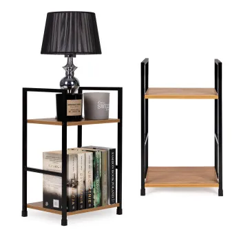 Деревянная книжная полка с 2 полками LOFT