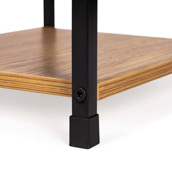 Medinė knygų lentyna su 2 lentynomis LOFT Lentynos ModernHome