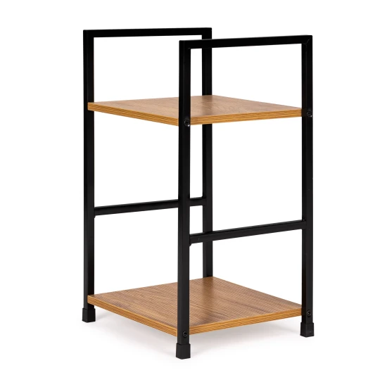 Medinė knygų lentyna su 2 lentynomis LOFT Lentynos ModernHome