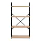 Plati medinė lentynėlė su 4 lentynomis LOFT ModernHome