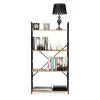 Plati medinė lentynėlė su 4 lentynomis LOFT ModernHome