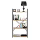 Plati medinė lentynėlė su 4 lentynomis LOFT ModernHome