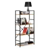 Plati medinė lentynėlė su 4 lentynomis LOFT ModernHome