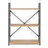 Lai puidust riiul metallraamiga LOFT-stiilis, 3 riiulit Riiulid ModernHome