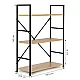 Leveä puinen hylly metallikehyksellä, LOFT-tyyli, 3 hyllyä Hyllyt ModernHome