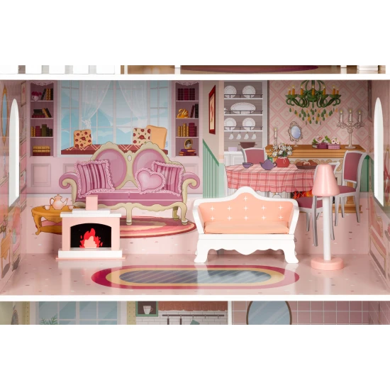 Didelis lėlių namelis Lėlės ir žaidimų rinkiniai ECOTOYS