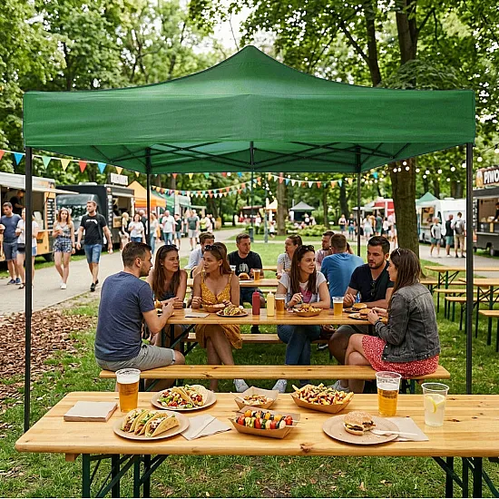 Palapinės stogo danga 3x3 m žalios spalvos MultiGarden