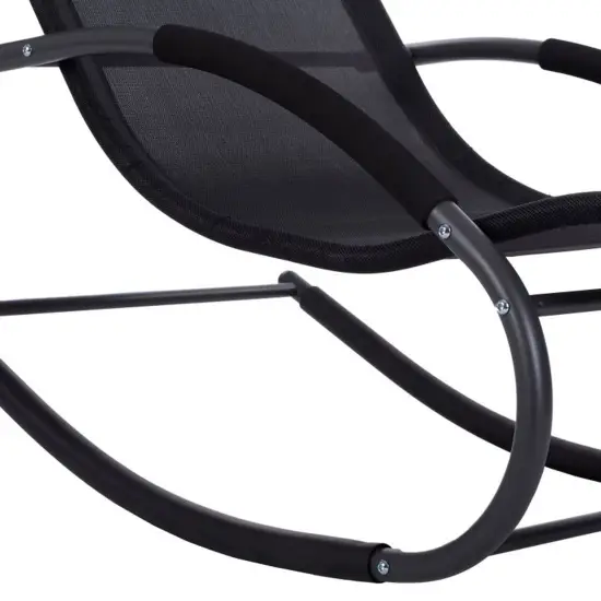 Juodas supamasis krėslas/gultas su galvos atrama MultiGarden