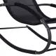 Juodas supamasis krėslas/gultas su galvos atrama MultiGarden