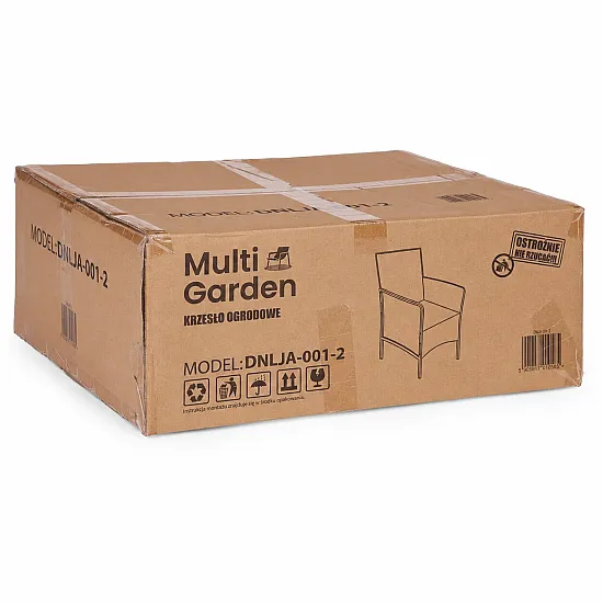 Ruda sodo kėdė su pagalvėle MultiGarden