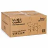 Комплект из 2 шт. коричневых садовых стульев с подушками MultiGarden