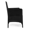 Juoda dvivietė sodo sofa su pagalvėle MultiGarden
