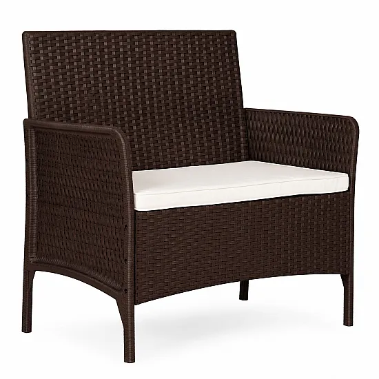 Ruda dvivietė sodo sofa su pagalvėle MultiGarden