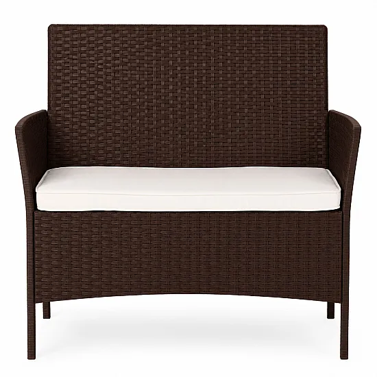 Ruda dvivietė sodo sofa su pagalvėle MultiGarden