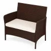 Ruda dvivietė sodo sofa su pagalvėle MultiGarden