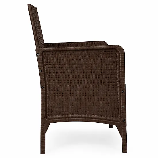 Ruda dvivietė sodo sofa su pagalvėle MultiGarden
