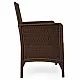 Ruda dvivietė sodo sofa su pagalvėle MultiGarden