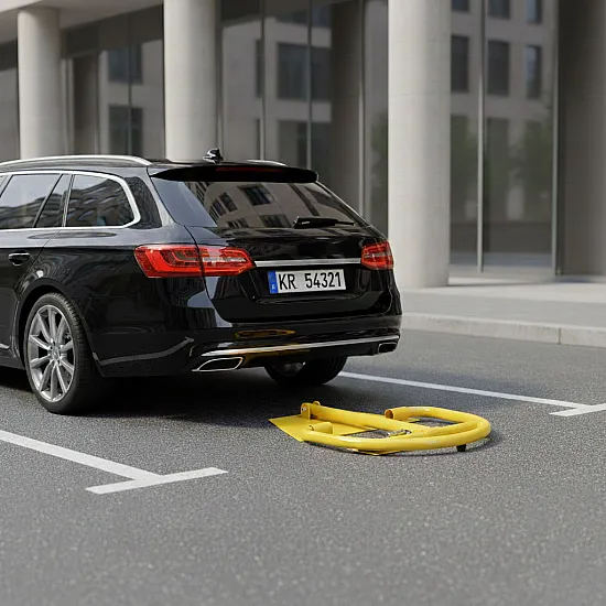 Sulankstoma stovėjimo spyna 40 cm su raktu